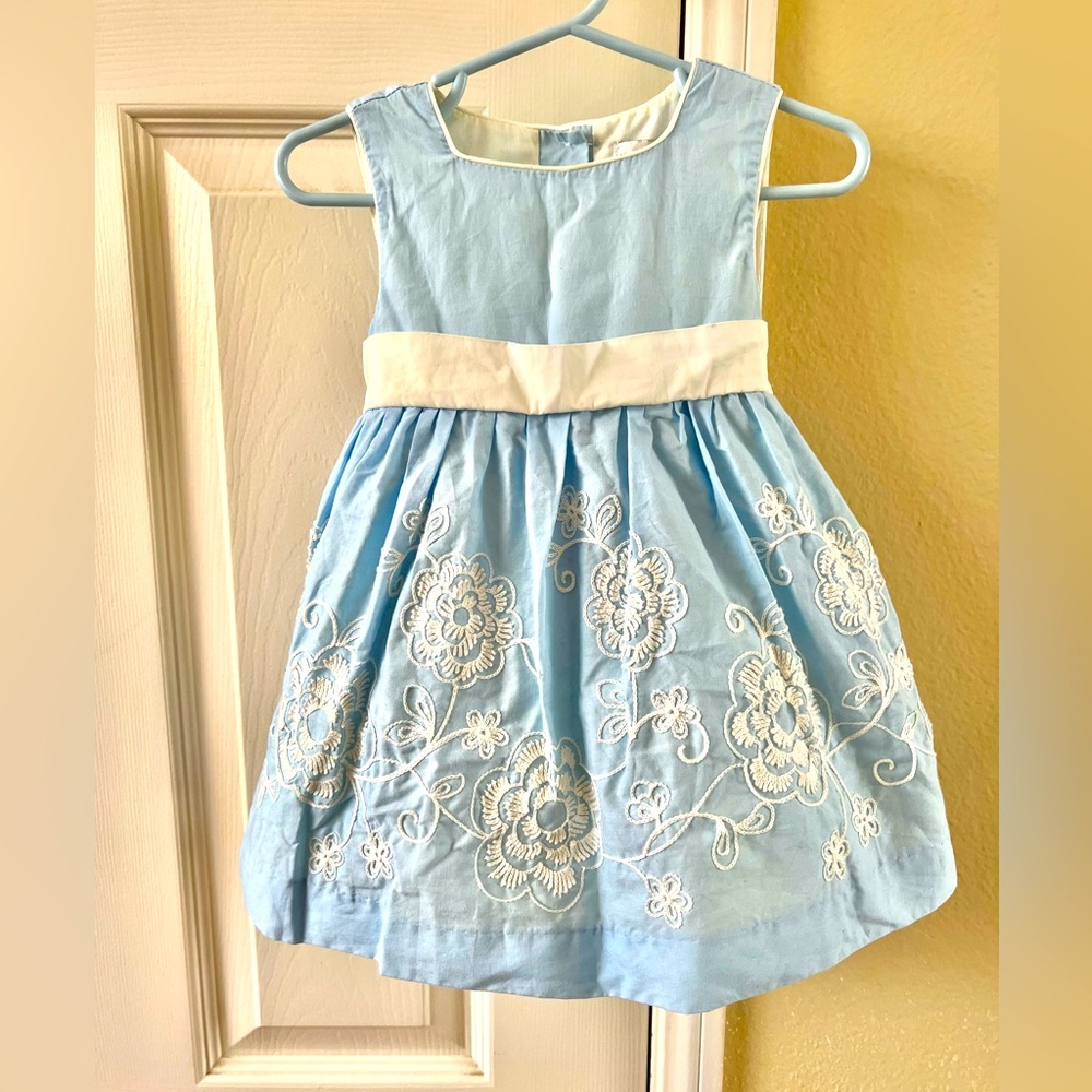 Maggie and Zoe dress light blue 12M